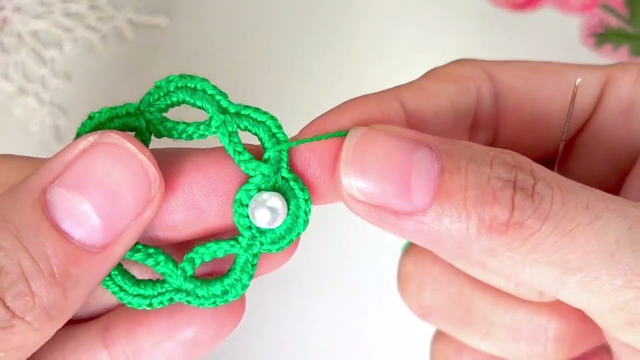 Brinco de Crochê REDONDO com Pérolas: PASSO A PASSO FÁCIL para Vender MUITO!