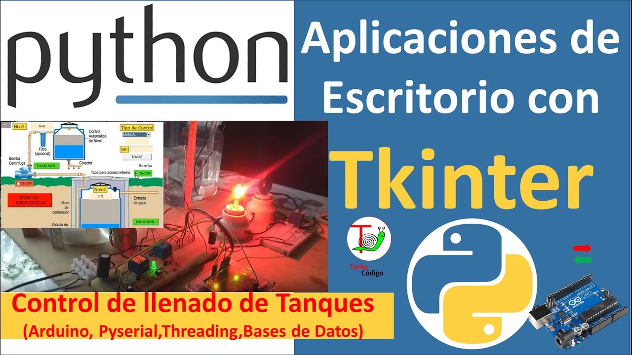💚 Python y ARDUINO 🐍, EJERCICIO COMPLETO!! 👌, Control de bombas - Tutorial Tkinter #08