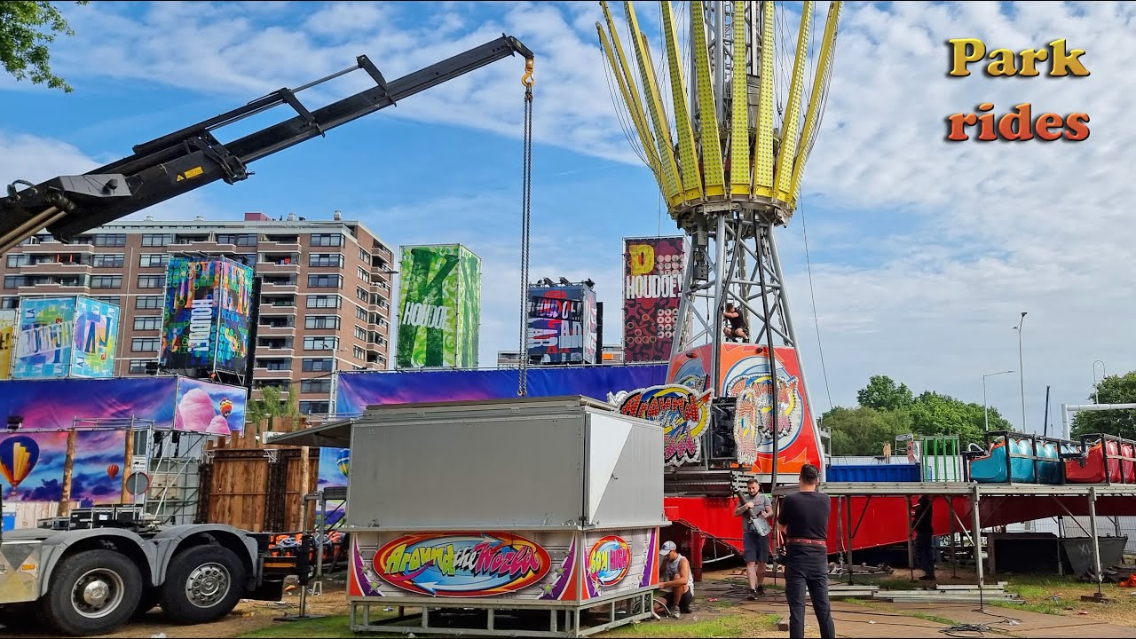 Afbouw Kermis - Park Hilaria - Kermis Eindhoven Deel 1