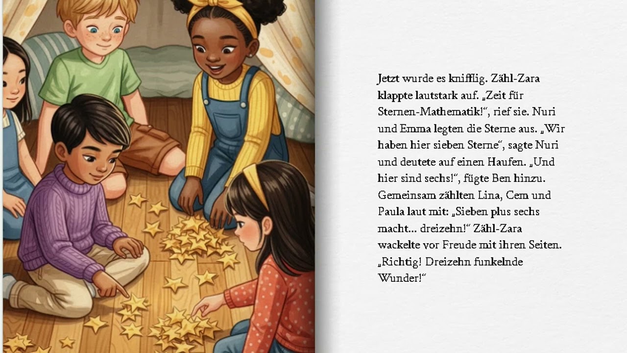 Das Funkelstern Fest German Kindergeschichte wissenschaftlicher Spaß für Kinder