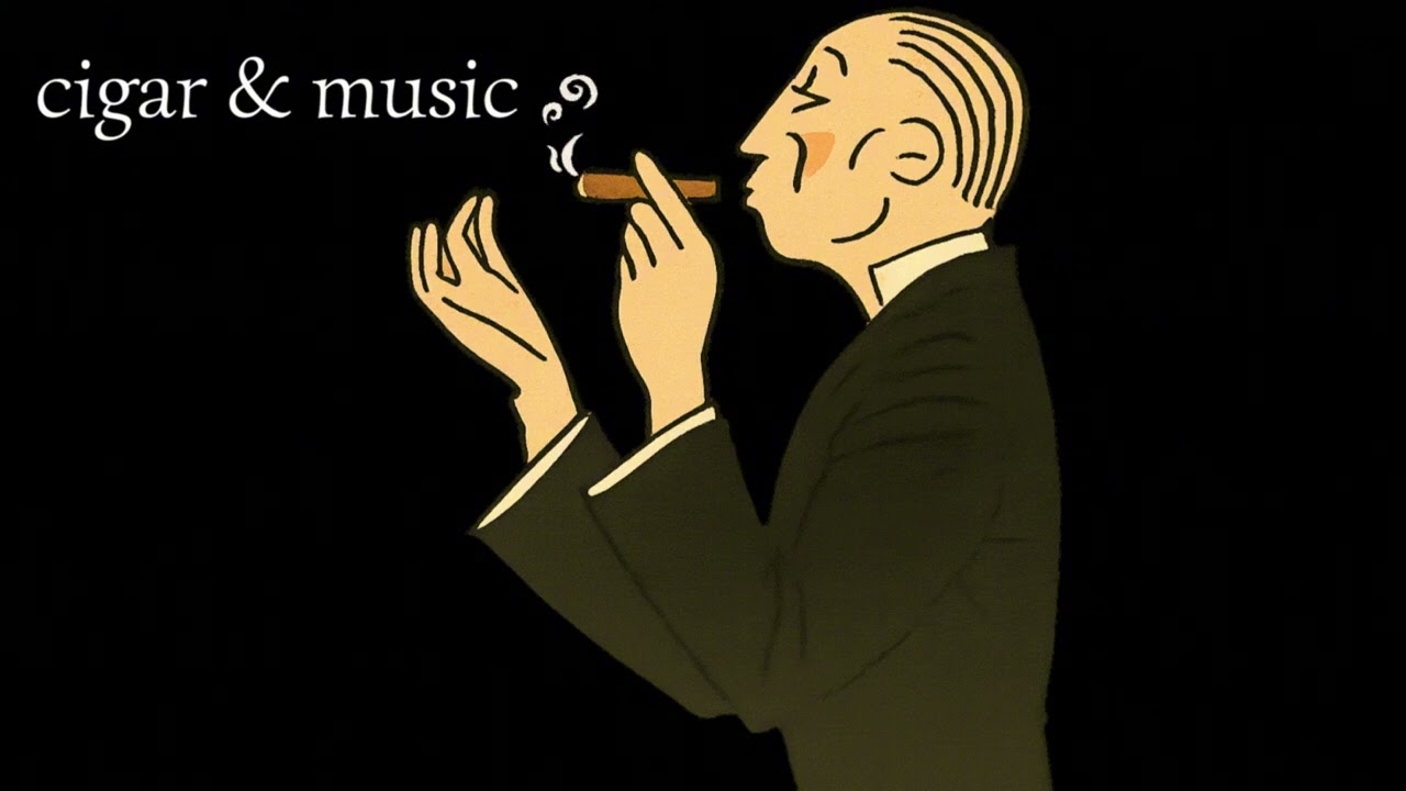 just cigar and good old music.