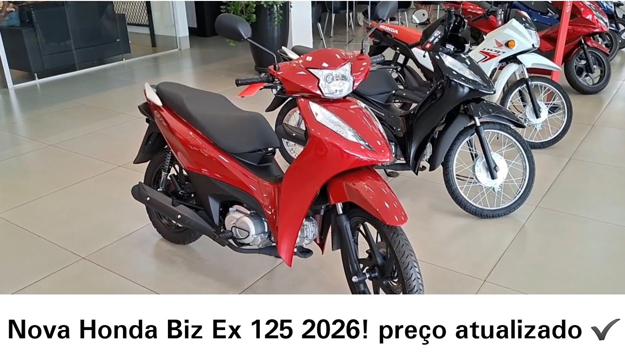 Honda Biz 125 Ex 2026! Preço atualizado✔️