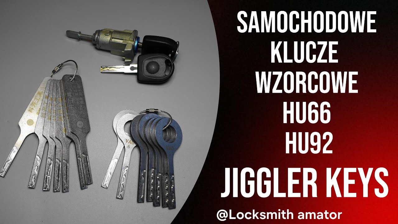 41. Otwieranie samochodu, klucze wzorcowe HU66 oraz HU92 