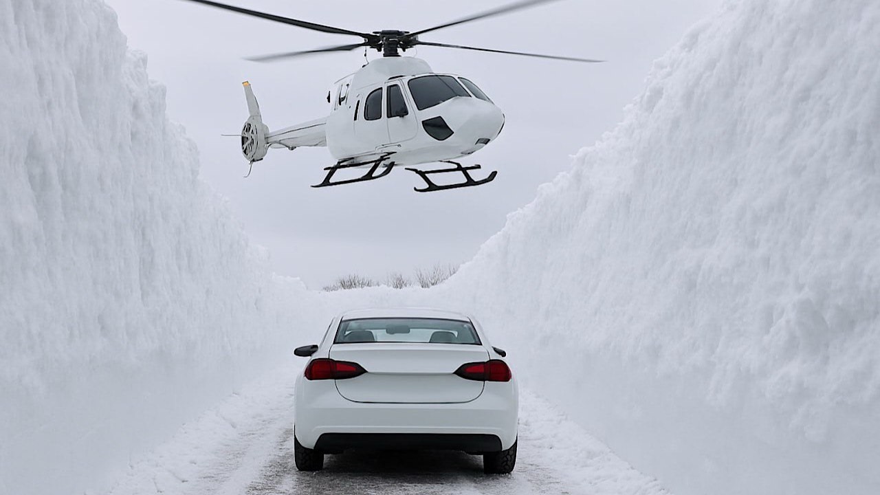 Обвал в Европе! Самый сильный снегопад в Румынии за 20 лет.