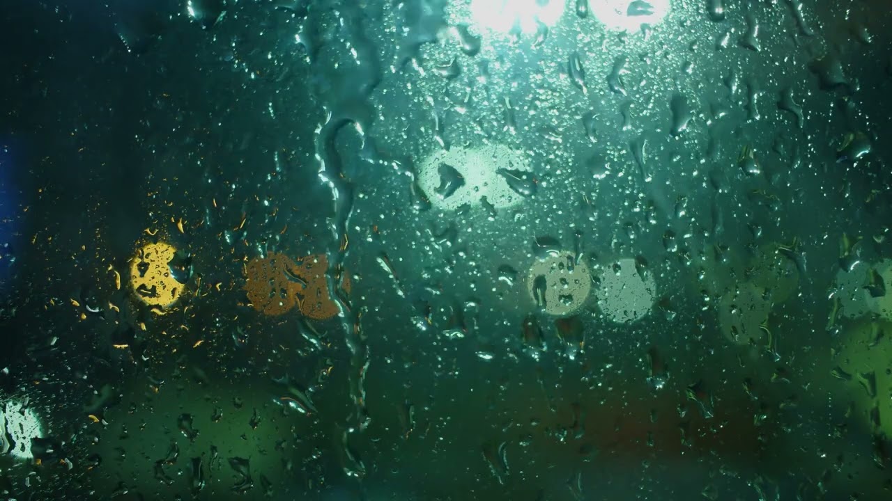 9 Hours of Rain on a Window | Relaxing Natural Rain Sounds