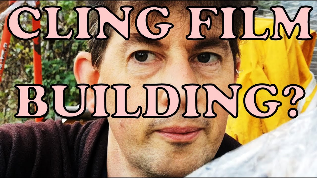Can you build with CLING FILM (Saran wrap)?!