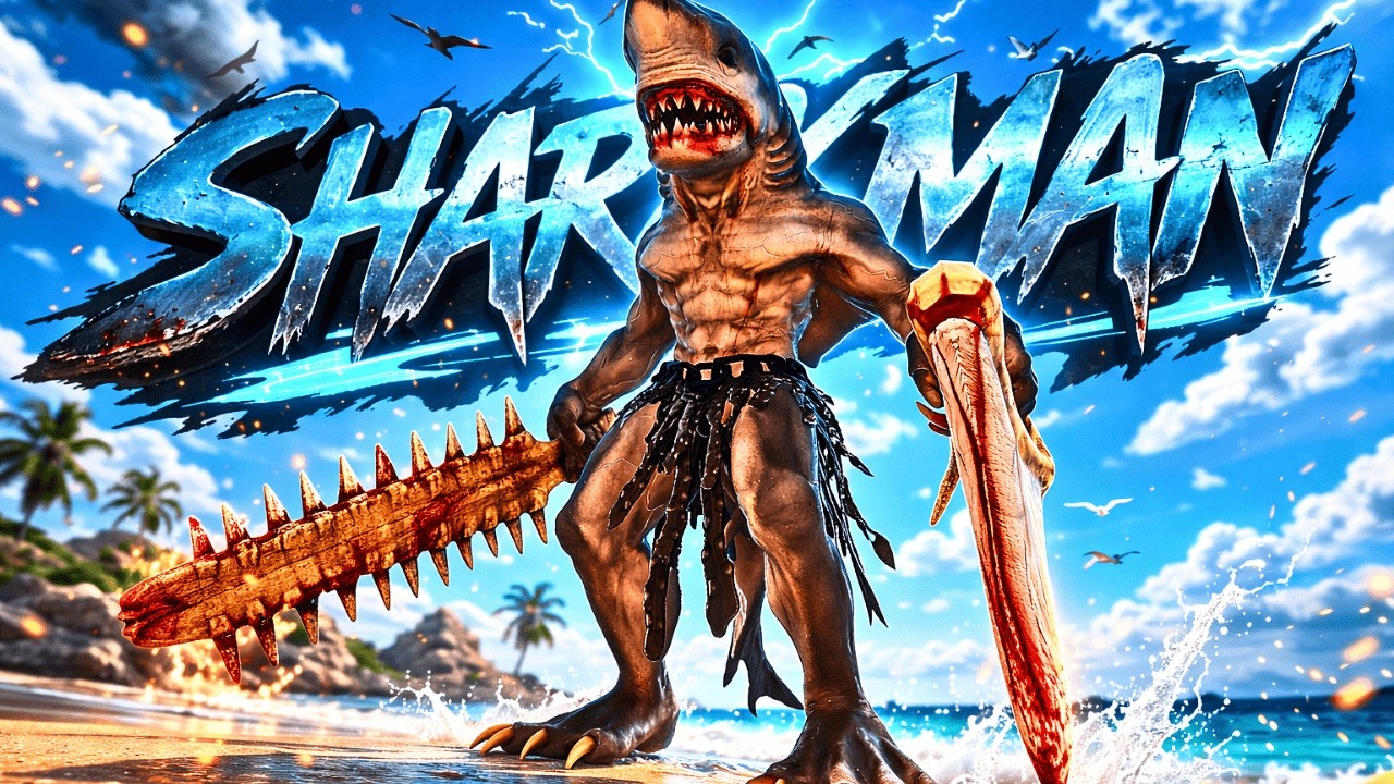 I Spent 24 HOURS Taming This SHARKMAN in ARK PYRIA&hellip; (Day 3)