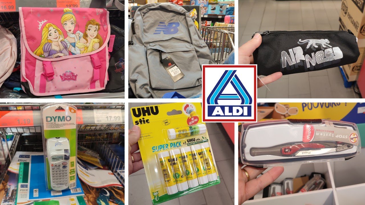 ALDI ARRIVAGE - Fournitures scolaires 13/07/22 #aldi
