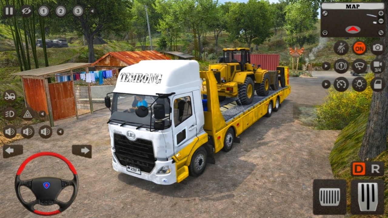 Game Truk Towing Panjang Bermuatan Loader Permainan Truk Bussid - Game Truk Simulator Android