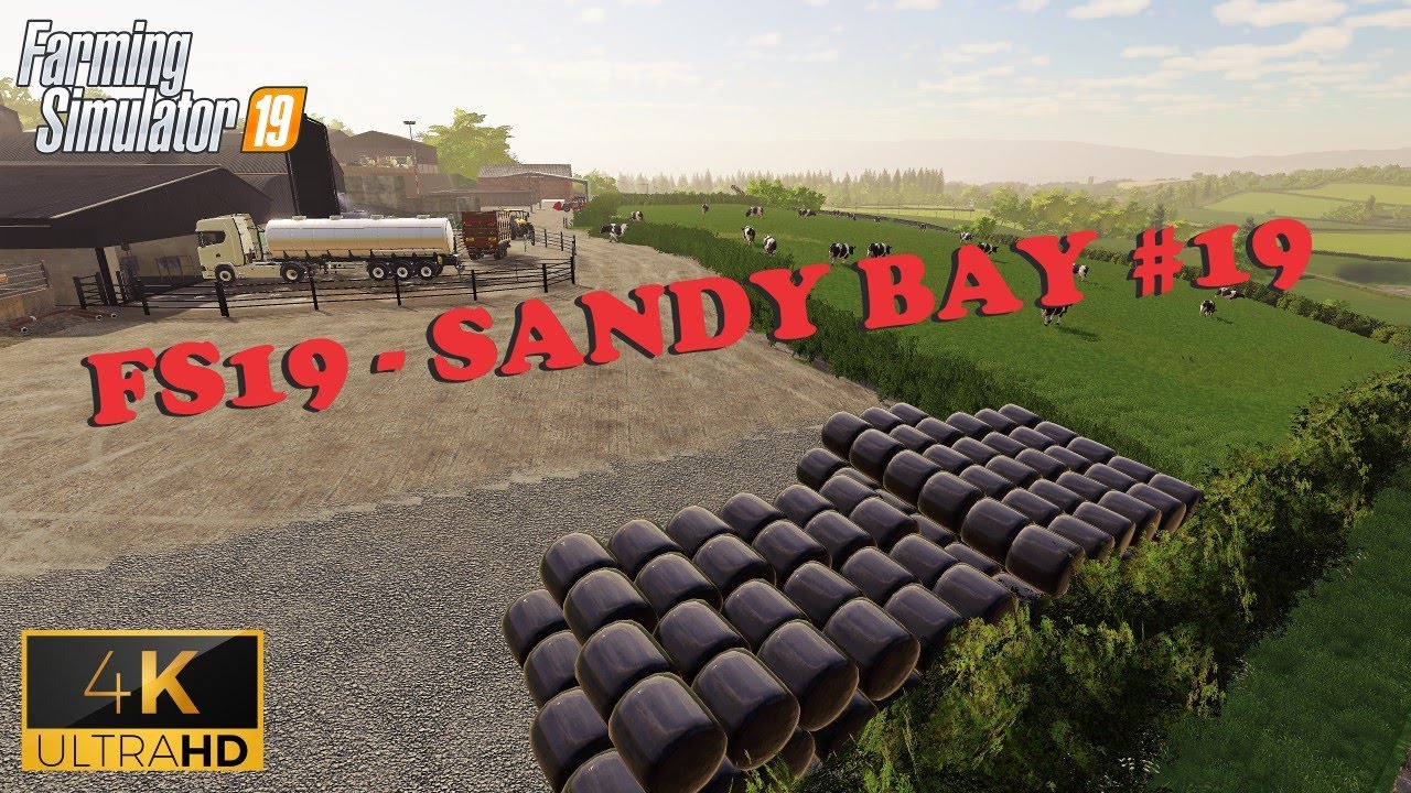 BALES EVERYWHERE! - FS19 Sandy Bay farm #19