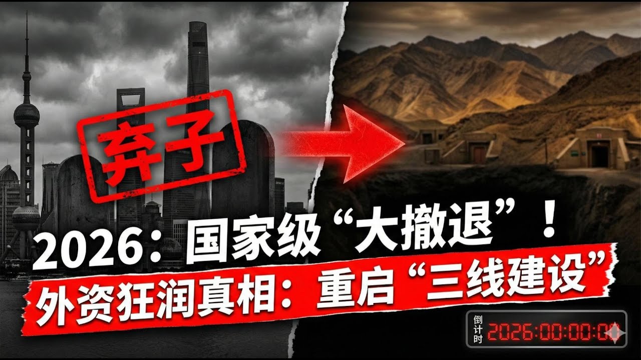 上海被判死刑！為何外資瘋狂逃離上海？從東西兩端到三線建設：中共正在為一場毀滅性戰爭做最後一搏！
