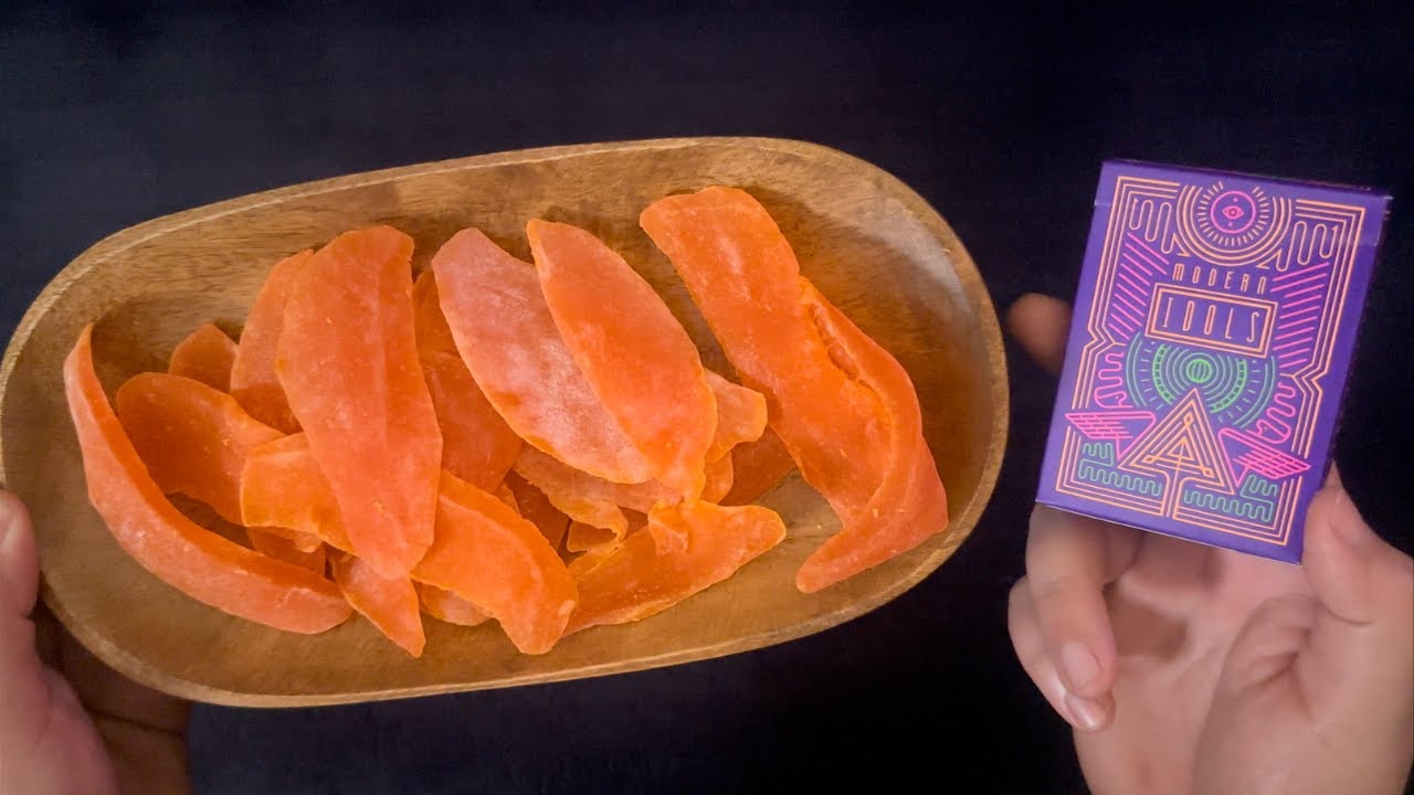 Super SOFT Mango ~ Snacks 'n' Solitaire ~ ASMR Solitaire #548