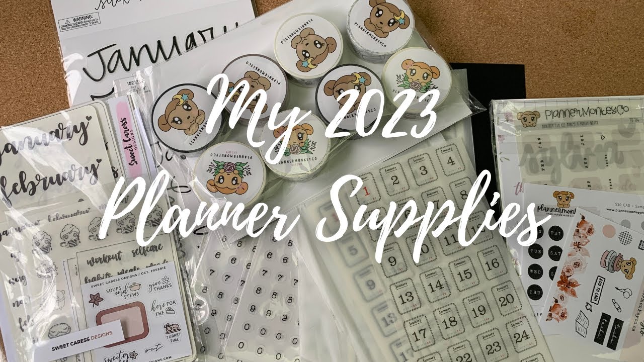 PLANNER HAUL 2023 | SWEET CARESS DESIGNS | PLANNER MONKEY CO | PLANNER STICKERS & WASHI