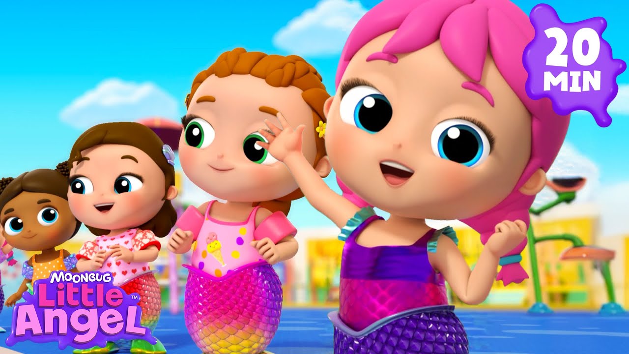 Jill's Mermaid Class 🐚✨ Jill's Playtime | Little Angel Kids Songs & Nursery Rhymes