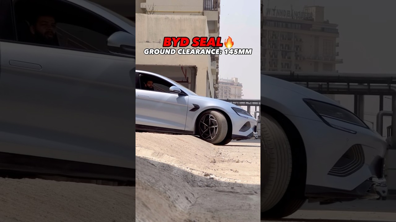 DID THE BYD SEAL TOUCH🔥 145 MM GOOD ENOUGH FOR INDIAN ROADS #byd #bydindia #bydseal #seal #shorts
