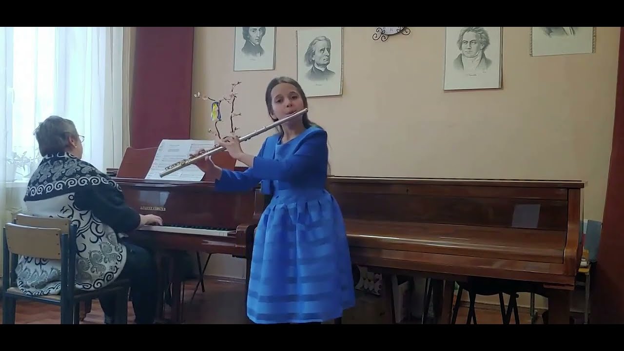 І Бах Менует і Скерцо з сюїти h moll, Куліш Валерія 10 років  флейта