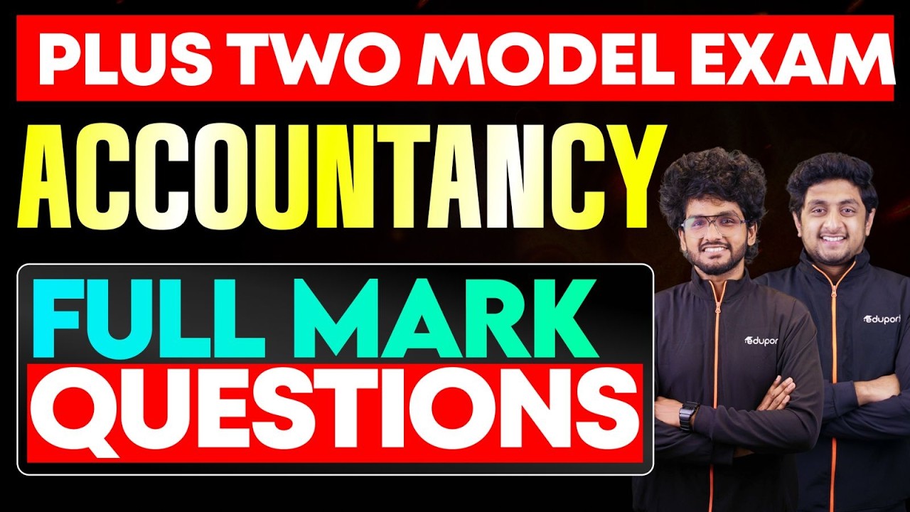 Plus Two Accountnacy Full Mark Questions | Eduport Plus Two