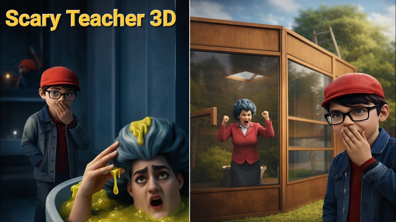 Scary Teacher 3D Gameplay | *Miss T Ko Madhumakhi Ne Kaat Liya*🤭 | Part 2 | Gaming fly | 
