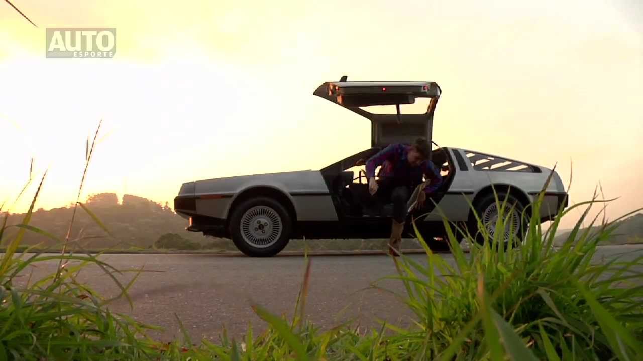 Autoesporte acelera o DeLorean, o cl&aacute;ssico do cinema