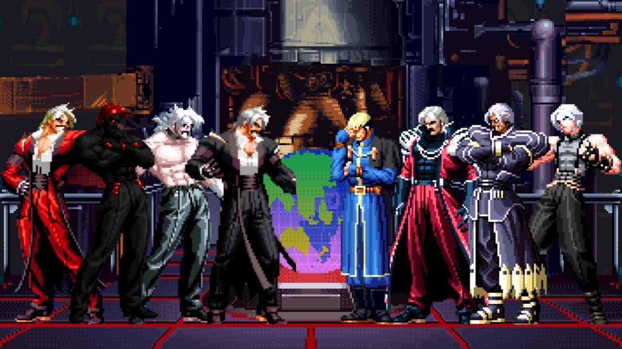 🎮 KOF Mugen 🔥 Dark God Rugal Team vs Super kof Bosses Team