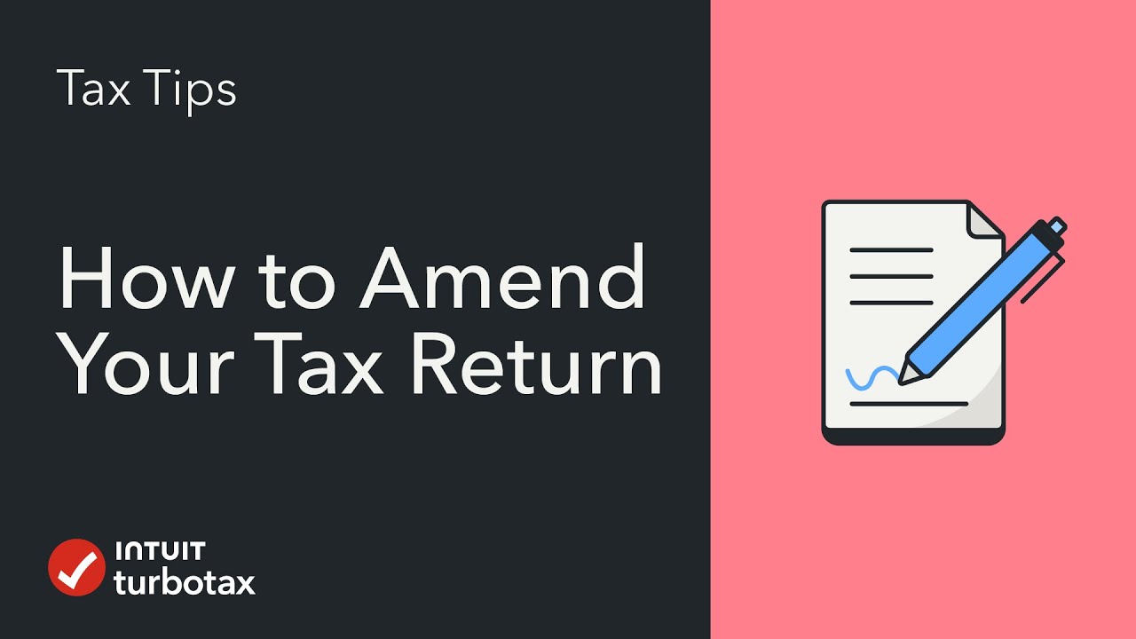 Как внести поправки в налоговую декларацию — видео-совет TurboTax Tax
