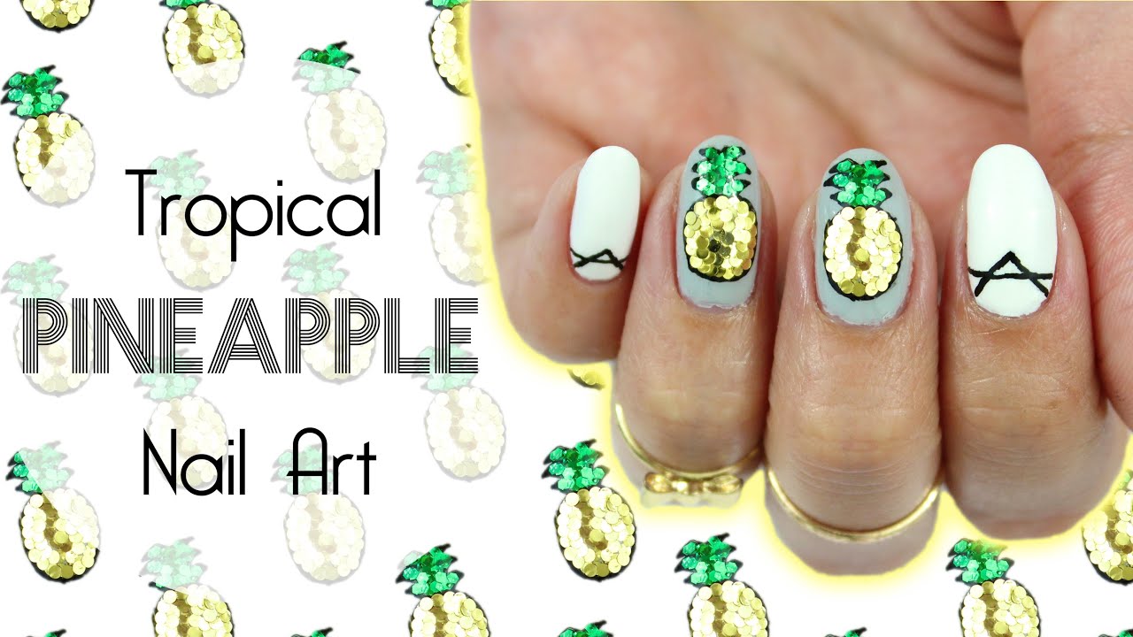 Tropical Pineapple Nails | 3 Versions ♡