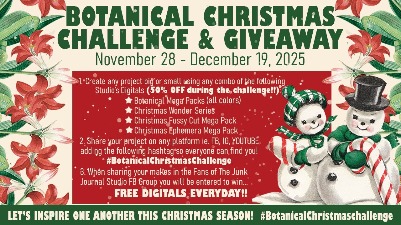 РОЖДЕСТВЕНСКИЙ ЧЕЛЛЕНДЖ И РОЗЫГРЫШ!! l #BotanicalChristmasChallenge l Участвовать может каждый!