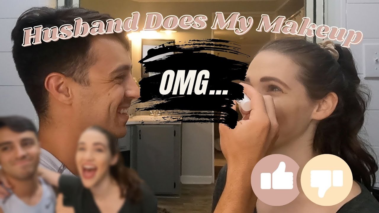 HUSBAND DOES MY MAKEUP (HILARIOUS) | Couples makeup challenge !!