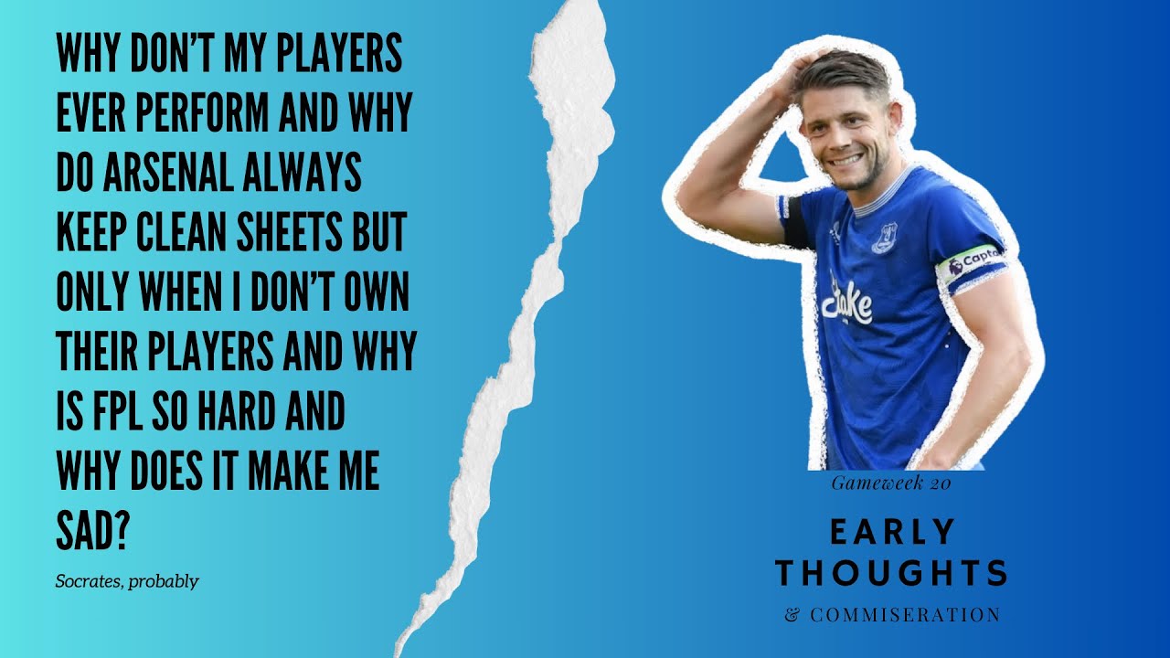 FPL Gameweek 20 | Time to Panic?? | Team Selection, Transfer Targets, xG Analysis