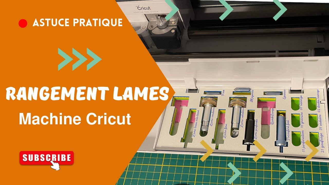 Astuce pratique pour ranger les lames de la machine Cricut
