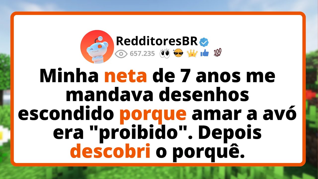 Minha NETA de 7 anos me mandava desenhos ESCONDIDOS porque amar a avó era 