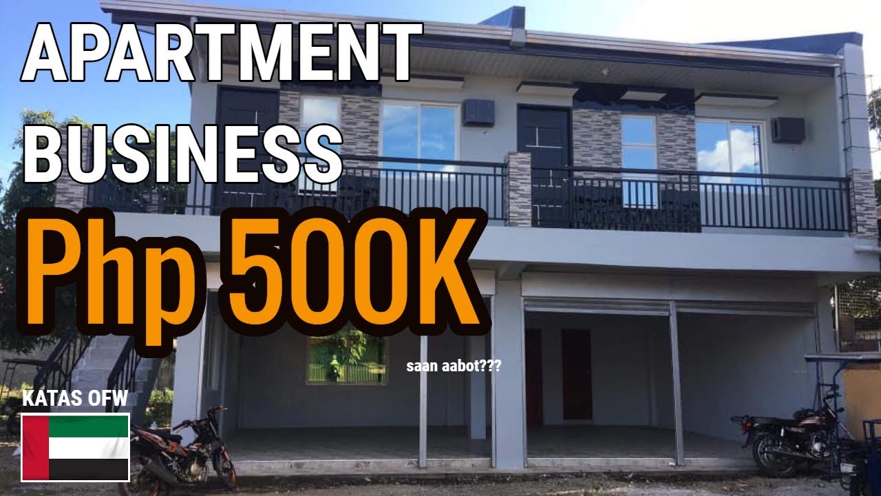 Simple Apartment Business in Philippines  500K saan aabot??.Katas Abu dhabi