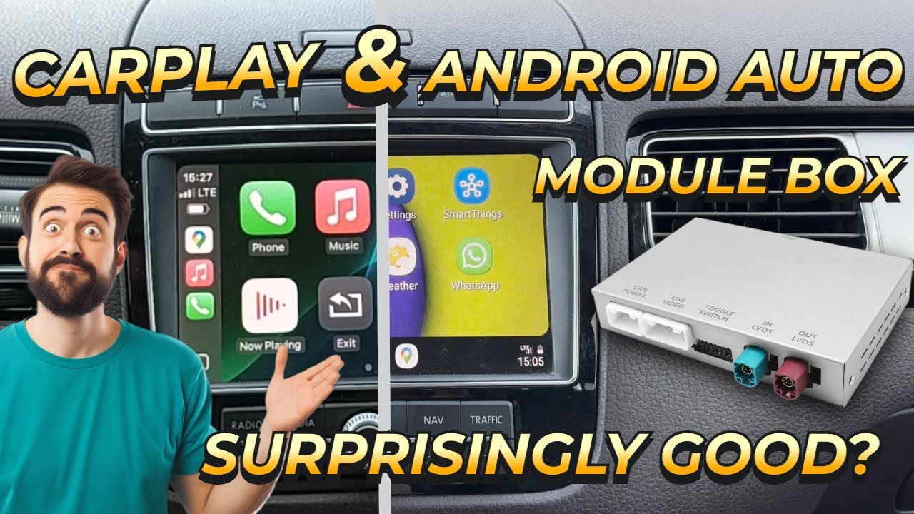 Как добавить Carplay и Android Auto в VW Touareg RNS 850 с помощью модуля AUTOABC