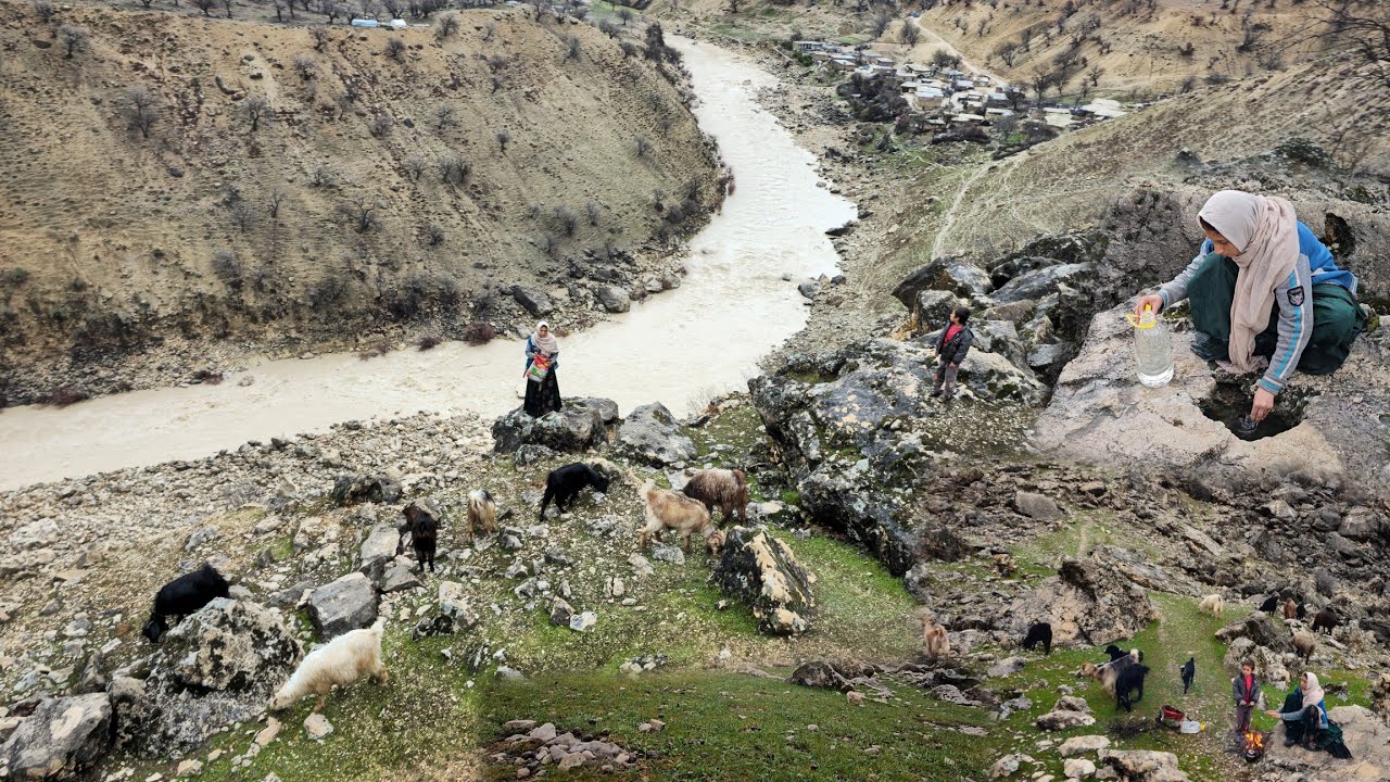 IRANIAN Nomadic life:Journey to lost paradise of nomads  Green pastures and life in rudbal Mountain