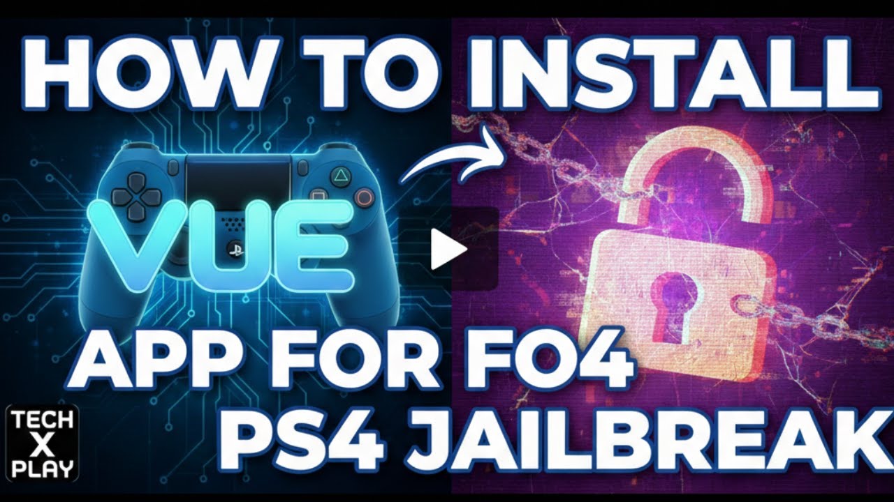 HOW TO INSTALL VUE APP FOR PS4 JAILBREAK EASY AND FULL PROCESS FIRST STEP BY TECH X PLAY