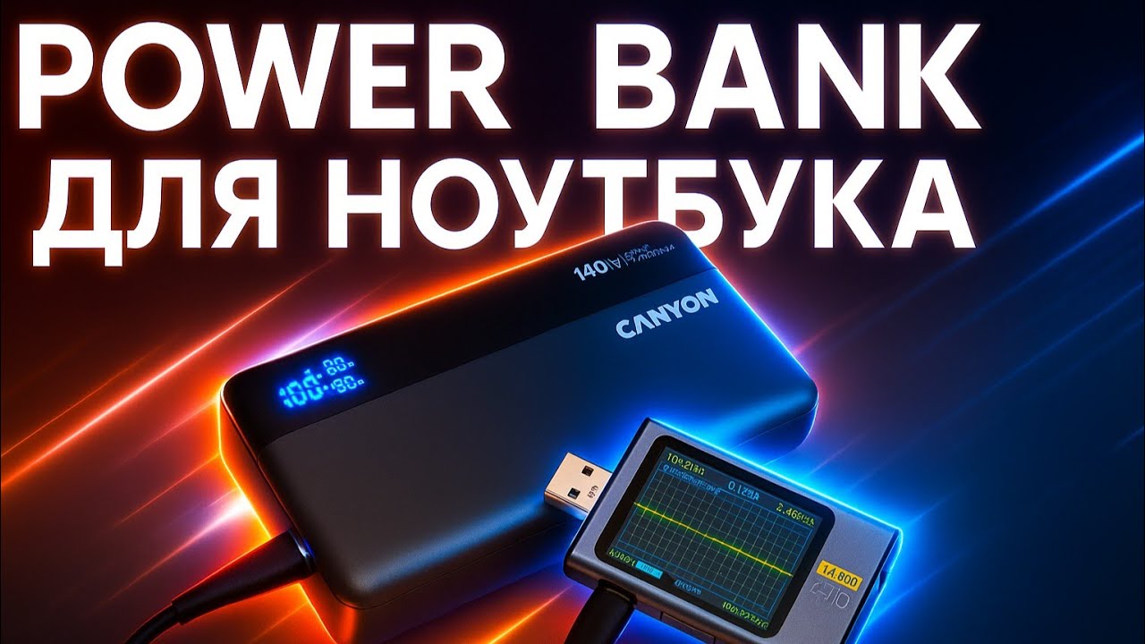 Павербанк Canyon PB-240 25000mAh, PD3.1/140W, PPS з наскрізною зарядкою ДБЖ для роутера