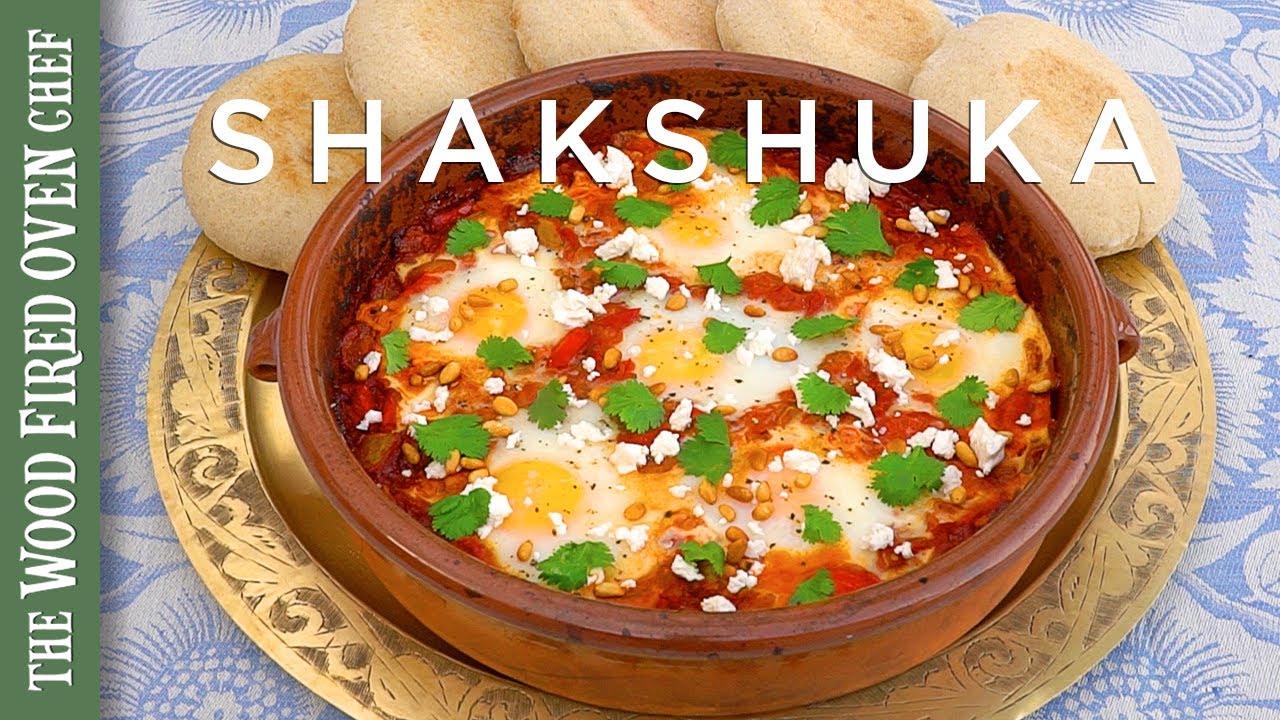 Shakshuka cooked in the wood fired oven