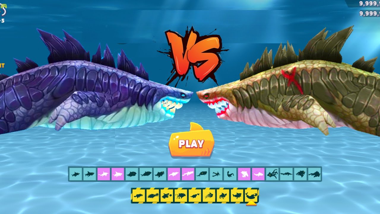 BIG SHARKJIRA VS BIG ENEMY EVIL SHARKJIRA - GODZILLA SHARK - HUNGRY SHARK EVOLUTION GAMEPLAY