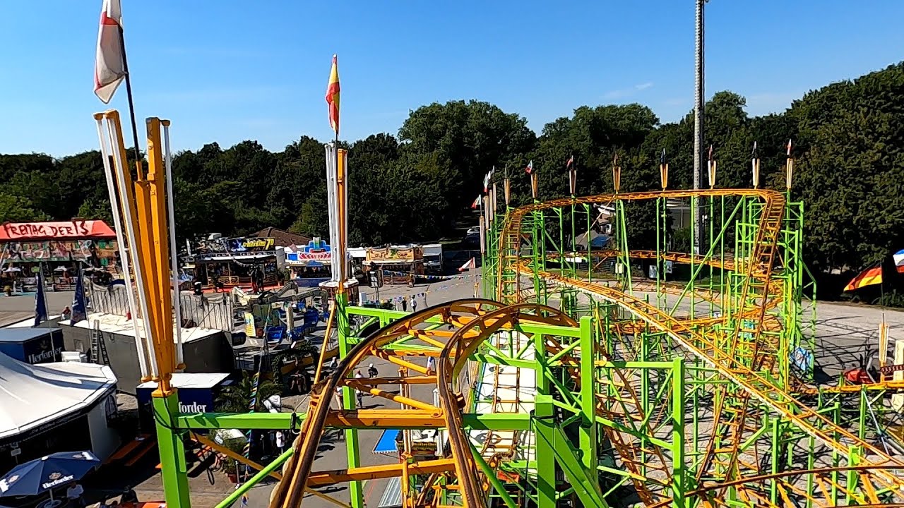 Berg & Tal Achterbahn - Onride - Hersteller Pinfari - Baujahr 1968 - BIE Happy Kirmes-Freizeitpark