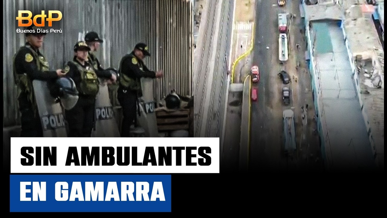 ¡Gamarra sin ambulantes! Así luce tras operativo policial