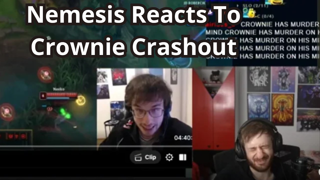 Nemesis Reacts To Crownie CRASHOUT During VOD Review