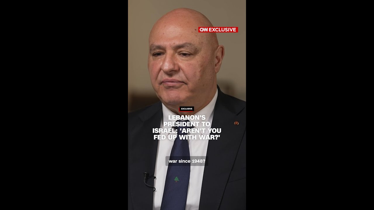 Lebanon's President to Israel: 'Aren't you fed up with war?'