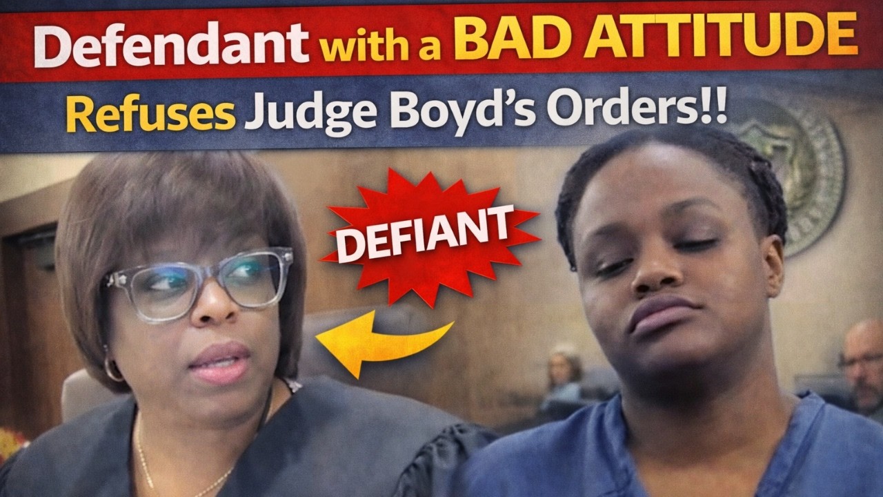 Defiant Defendant Refuses Judge Boyd’s Orders in Court!