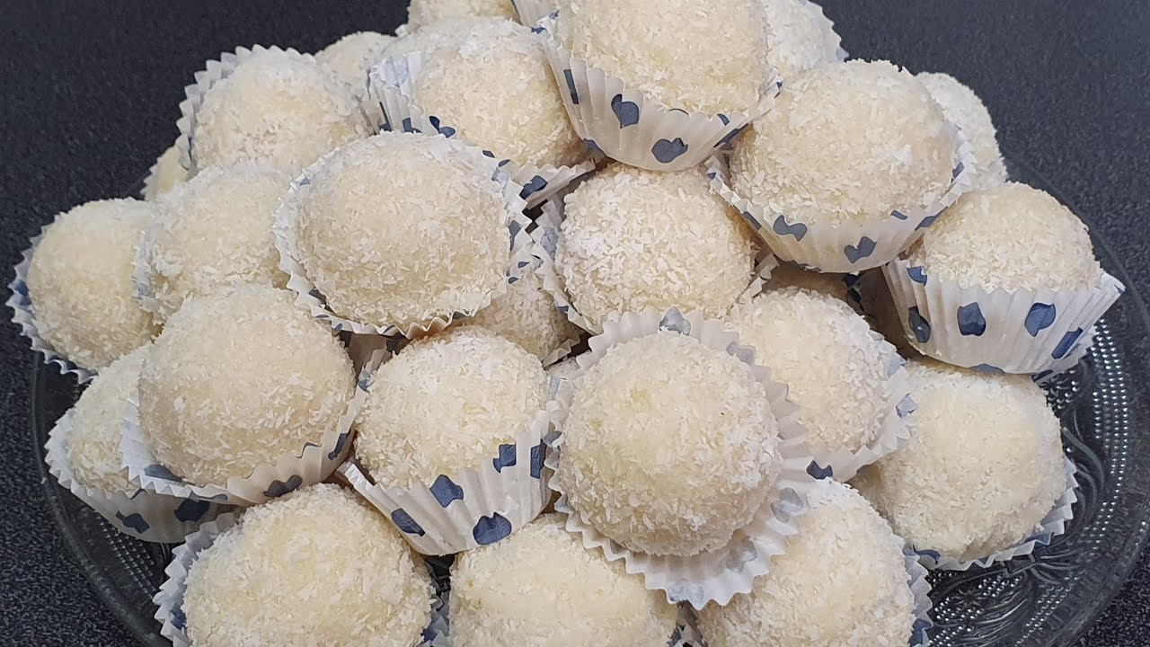 Rochers à la noix de coco SANS CUISSON🥥😍😋
