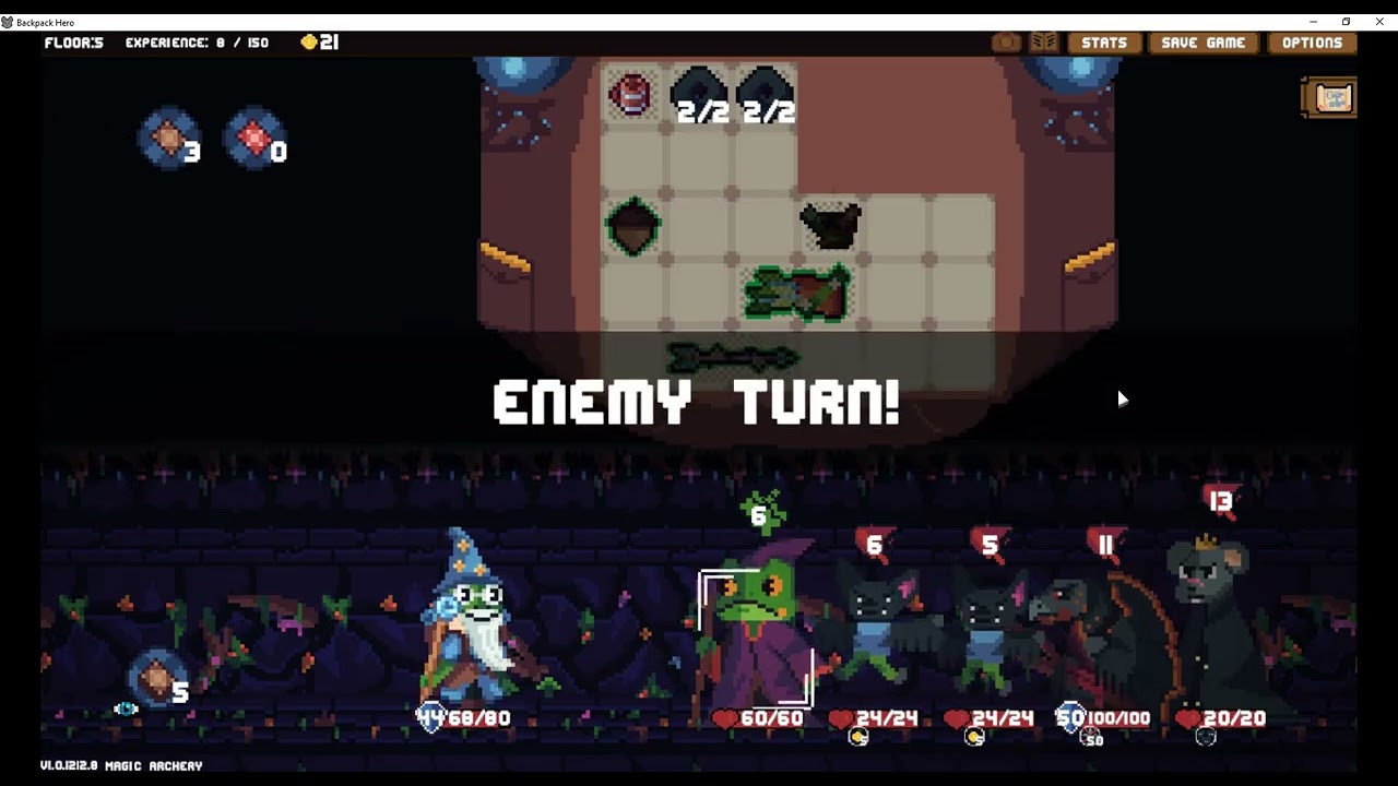 Backpack Hero, Episode 218: Tote, Frog Magic Archery's Part 2 (instrumental gameplay)