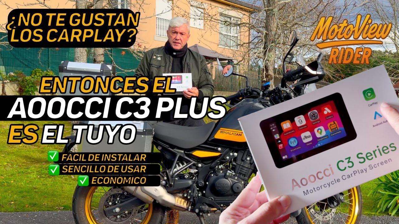 22% de descuento¿El CarPlay para moto más fácil de instalar y usar? Aoocci C3 Plus: Montaje y review