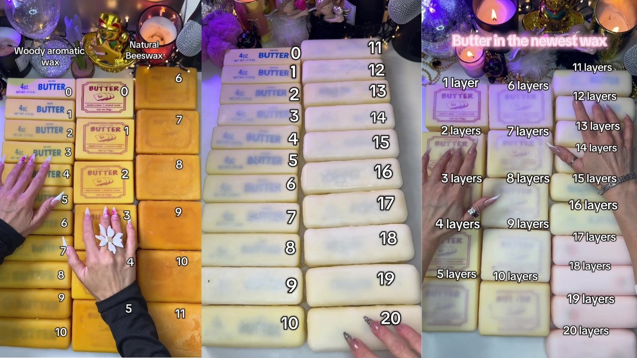 1 hour of that lady cracking waxed butter squishies 🧈✨