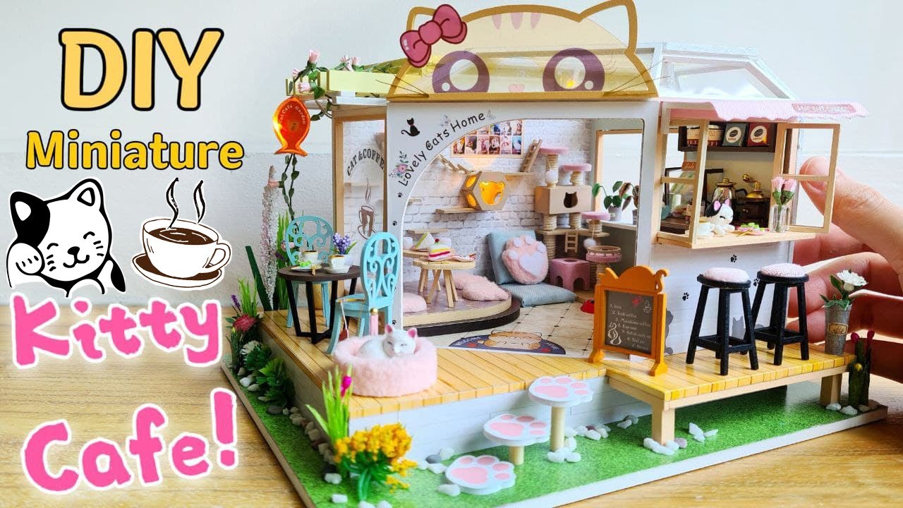 DIY Miniature Kitty Café (Hongda)
