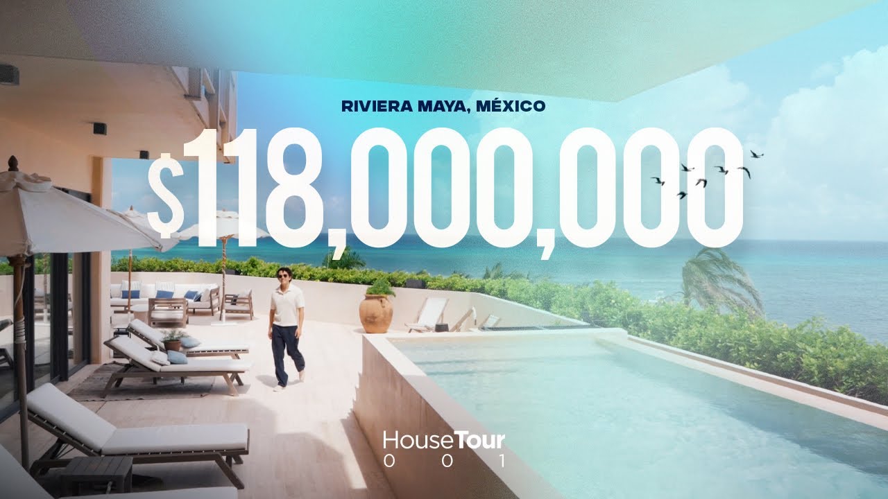 IMPRESIONANTE Villa de $118 MILLONES en la Riviera Maya, México.