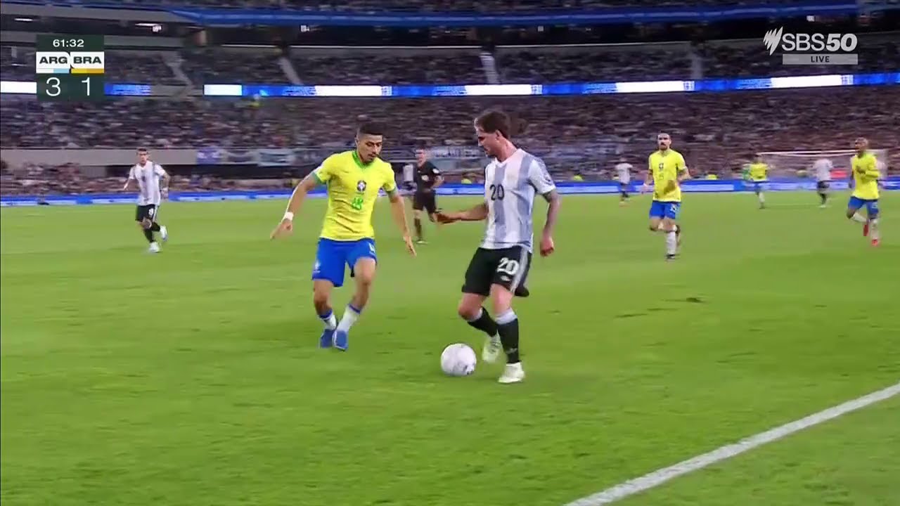 alexis mac allister against brazil 26/3/25